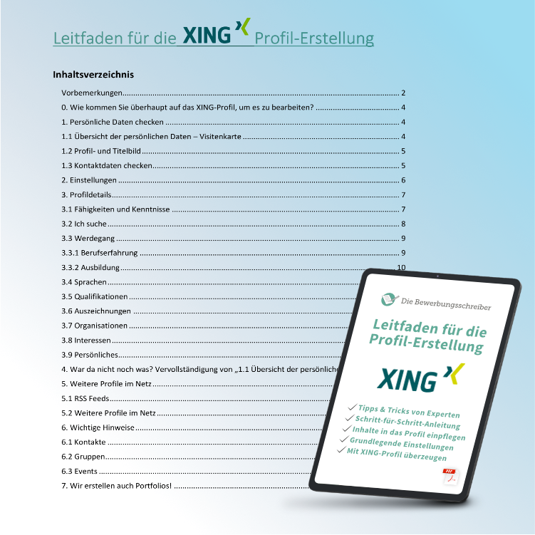 All-Inclusive-Paket - XING-Leitfaden